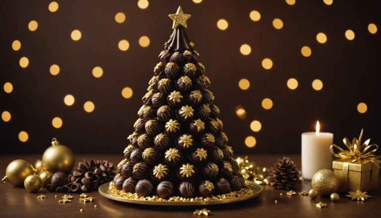 sapin de noel en chocolat
