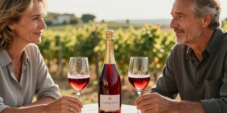 vin rouge petillant francais