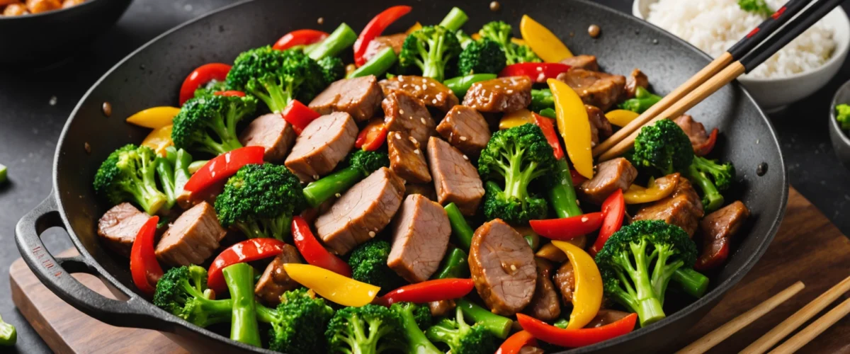 wok au porc