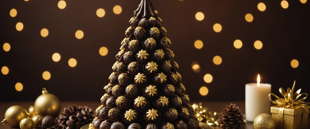 sapin de noel en chocolat
