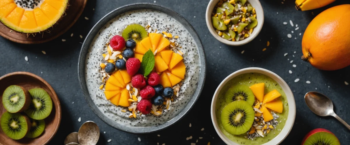 pudding chia lait de coco