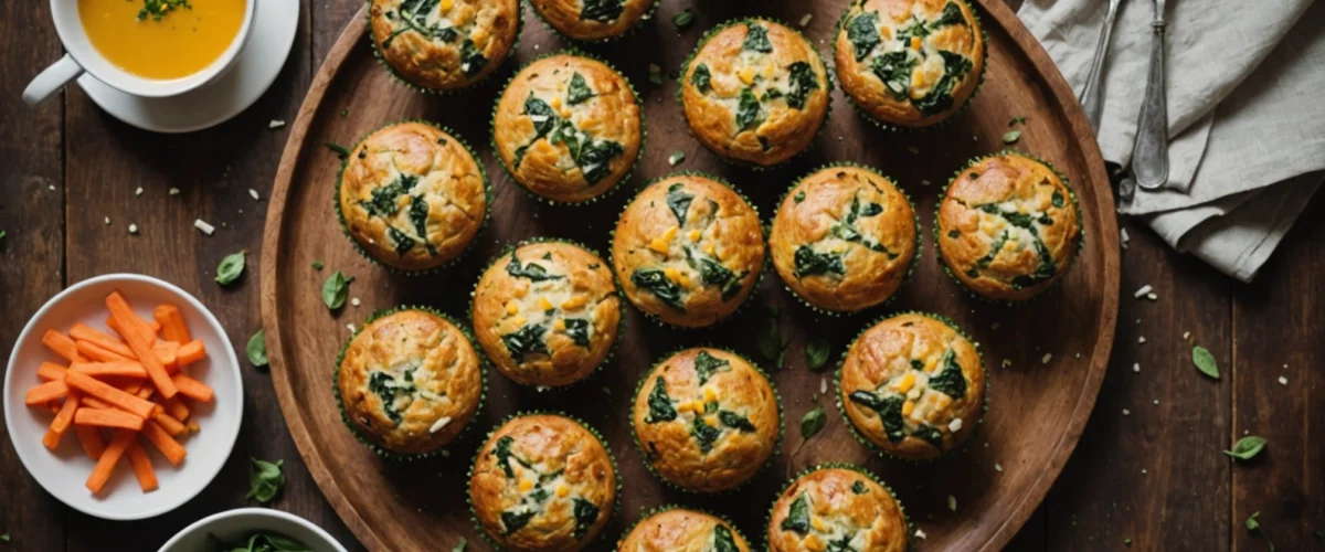 muffin aux légumes et fromage