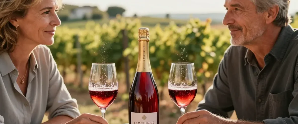 vin rouge petillant francais
